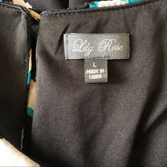 LILY ROSE • CHEVRON PRINT DRESS - Picture 6 of 8